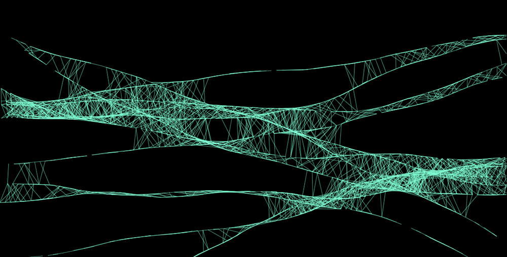 An image of visual art made from JavaScript and SVG. This work is called AOM.Render.031424.1