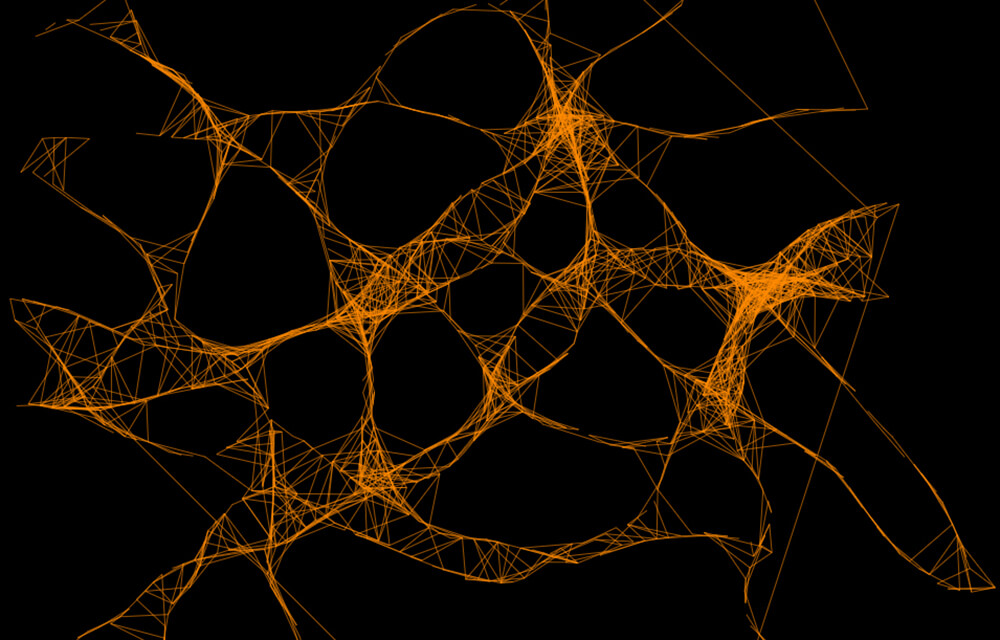 An image of visual art made from JavaScript and SVG. This work is called AOM.Render.031424.5